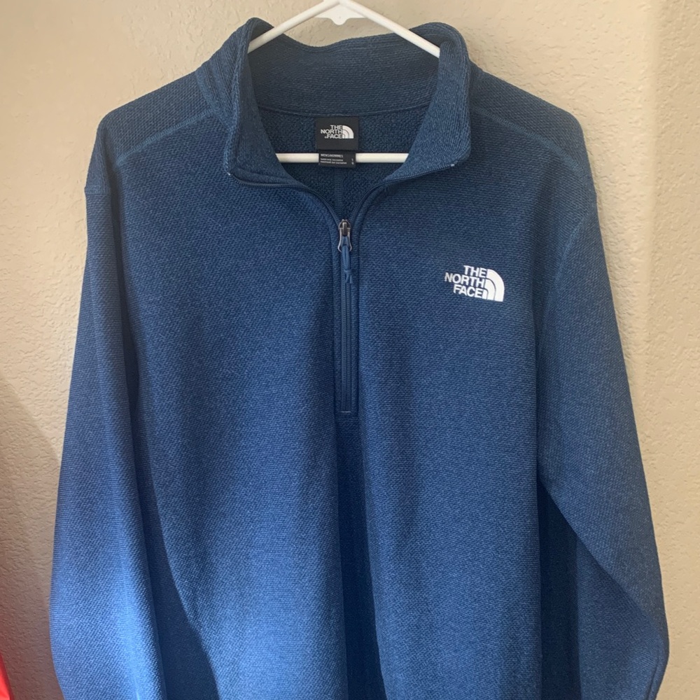 The North Face Men's Zip-Up Sweater in Deep Blue L